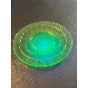 Block Optic Salad plates Uranium Set of 2